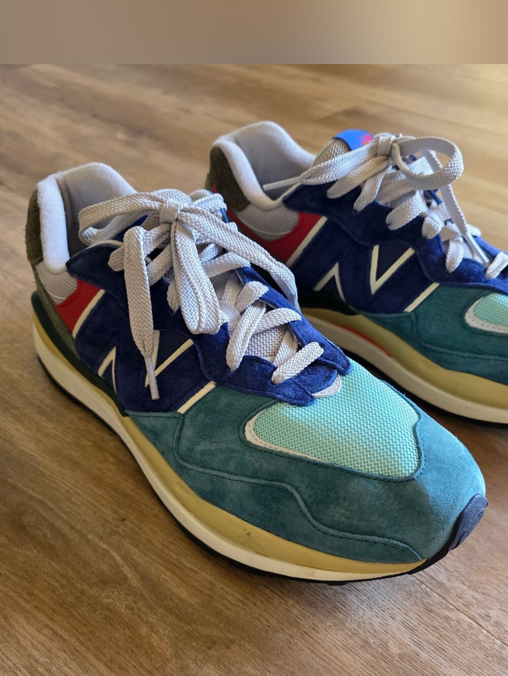 New Balance 57/40 Light Cliff Grey Multi Colorblock Sneakers Men's Size 11